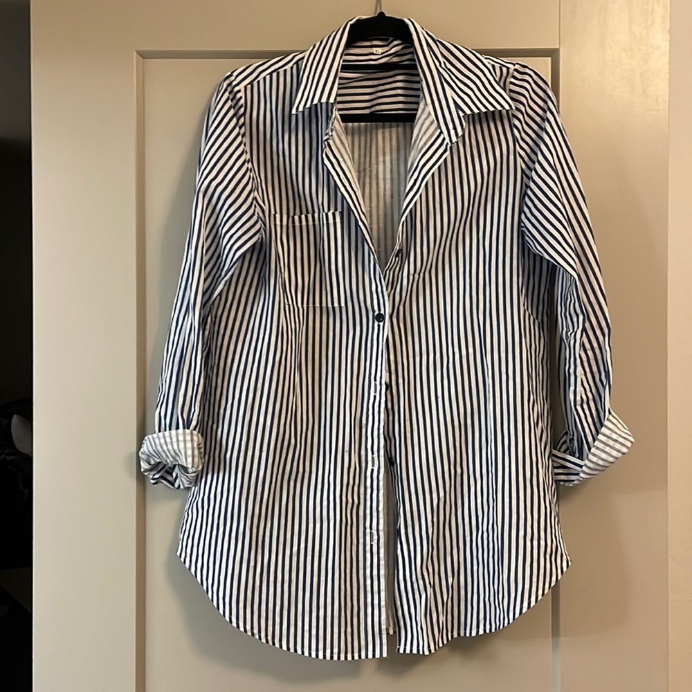 Long sleeve Striped Button Down